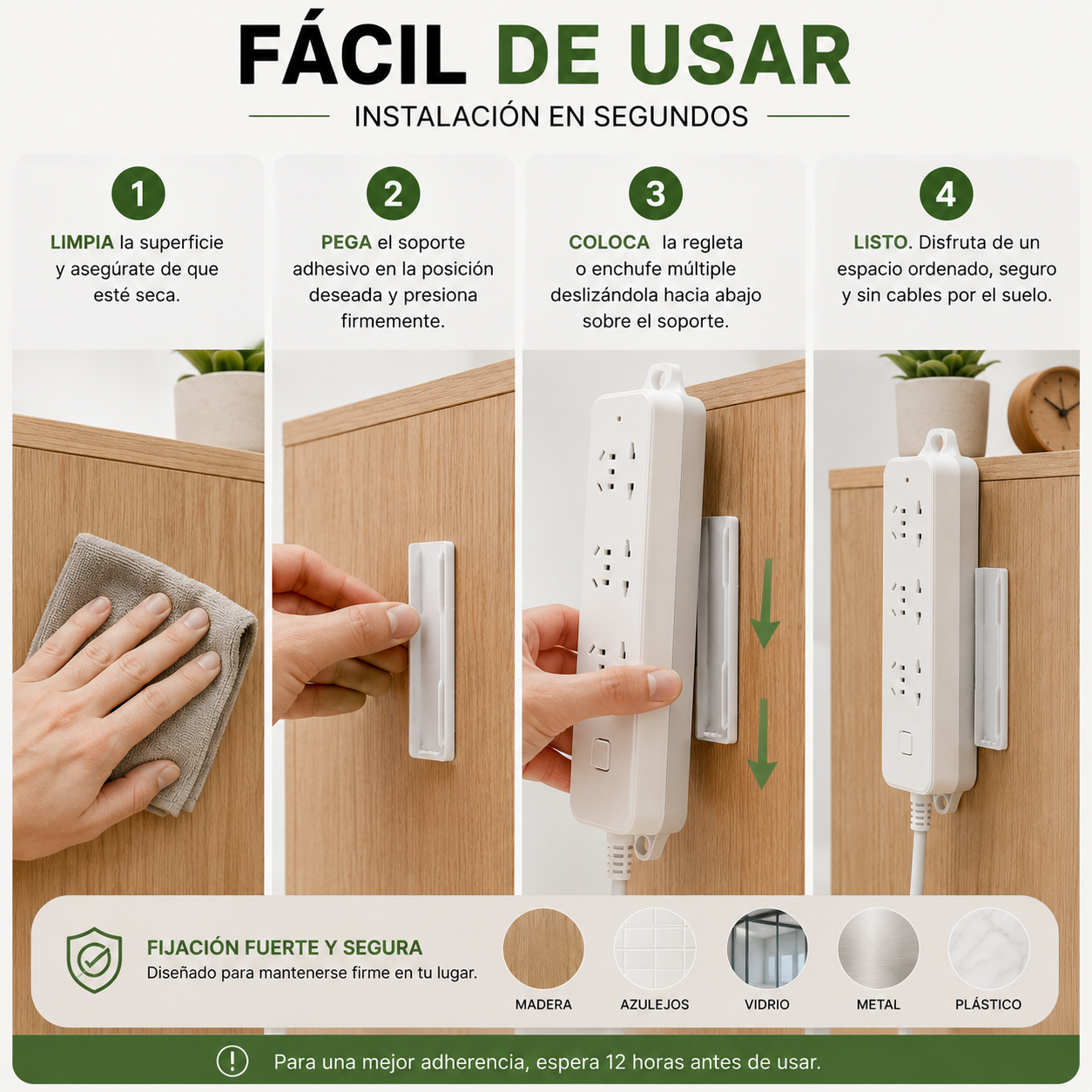 Adhesivo Organizador - FlexHold™